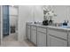 Bathroom with double vanity and walk-in shower at 2203 Tongass Bnd, Davenport, FL 33896