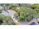 Aerial view of the property, showcasing its backyard and neighborhood context at 2607 E Jefferson St, Orlando, FL 32803