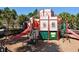 Castle-themed playground with multiple slides at 2715 Manesty Ln, Kissimmee, FL 34747