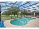 Inviting screened pool with spa and spacious deck at 2715 Manesty Ln, Kissimmee, FL 34747