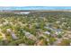 Aerial view of a residential neighborhood showcasing various house styles and lush green landscape at 2842 Eastern Pkwy, Winter Park, FL 32789