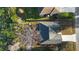 An overhead view of a house and its surroundings at 58 Bonita Rd, Debary, FL 32713