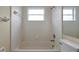 Clean bathroom with shower/tub combo at 605 Brightview Dr, Lake Mary, FL 32746