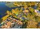 Lakefront property with multiple homes visible at 7 1 St Ct, Windermere, FL 34786