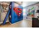 bedroom with a Superman themed bunk bed at 7654 Wilmington Loop, Kissimmee, FL 34747