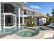 Luxury pool and spa with house view at 9138 Great Heron Cir, Orlando, FL 32836