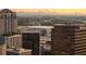 Aerial view showcasing city skyline and stadium at 150 E Robinson St # 3104, Orlando, FL 32801