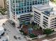 Aerial view of building and surrounding streets at 150 E Robinson St # 3104, Orlando, FL 32801