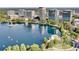 Stunning aerial view of the lakefront community at 150 E Robinson St # 3104, Orlando, FL 32801