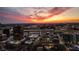 Beautiful sunset over downtown with vivid orange, pink, and yellow sky colors at 150 E Robinson St # 3104, Orlando, FL 32801