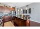 Modern kitchen with granite countertops and island at 150 E Robinson St # 3104, Orlando, FL 32801