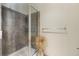 Clean shower with glass enclosure and modern tile at 150 E Robinson St # 3104, Orlando, FL 32801