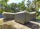 Backyard with storage shed and mature trees at 1778 Cr 426, Lake Panasoffkee, FL 33538