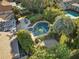 Aerial view showcasing backyard oasis with pool and patio at 230 W Spring Lake Dr, Altamonte Springs, FL 32714
