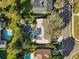 High-angle view of house and expansive backyard with pool at 230 W Spring Lake Dr, Altamonte Springs, FL 32714