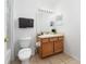 Clean bathroom with a vanity and toilet at 2394 Caravelle Cir, Kissimmee, FL 34746