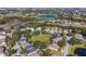 Aerial view showcasing a home's location in a residential area at 389 Mohave Terrace, Lake Mary, FL 32746