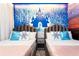 Frozen-themed bedroom with twin beds and mural at 4355 Scene Ln, Kissimmee, FL 34746