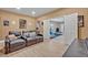 Home theater with leather seating and large screen TV at 124 Adler Pt, Oviedo, FL 32765