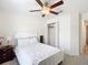 Light and airy bedroom with ceiling fan and double closet at 16342 Sw 23Rd Court Rd, Ocala, FL 34473