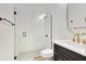 Modern bathroom with frameless shower and updated vanity at 20344 Sheldon St, Orlando, FL 32833