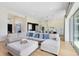 Open floor plan with sectional sofa and kitchen views at 20344 Sheldon St, Orlando, FL 32833