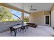 Covered patio with seating area, perfect for outdoor dining at 20344 Sheldon St, Orlando, FL 32833