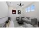 Theater room with sofa and projector screen at 20344 Sheldon St, Orlando, FL 32833