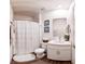 Clean bathroom with shower, toilet, and vanity at 236 Talisi Loop, St Cloud, FL 34771