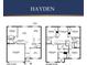Two-story Hayden floor plan with 5 bedrooms and 3 baths at 236 Talisi Loop, St Cloud, FL 34771
