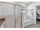 Bathroom featuring a shower, garden tub, and modern vanity at 6922 Audobon Osprey Cv, Harmony, FL 34773