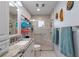 Updated bathroom with granite countertops and walk-in shower at 8134 Hook Cir, Orlando, FL 32836