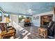 Relaxing sunroom with tiled floor and painted ceiling at 8134 Hook Cir, Orlando, FL 32836