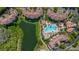 Aerial view of resort community by a lake at 8801 Worldquest Blvd, Orlando, FL 32821