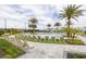 Luxurious pool area featuring lounge chairs and palm trees, creating a resort-like atmosphere at 1443 Ridgeback Ln, Apopka, FL 32703