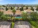 Aerial view of houses with pools, showing a community at 2549 Archfeld Blvd, Kissimmee, FL 34747