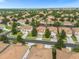 Wide aerial view of neighborhood, showing many houses at 2549 Archfeld Blvd, Kissimmee, FL 34747