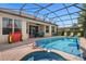 Inviting pool area with spa and patio furniture at 2549 Archfeld Blvd, Kissimmee, FL 34747