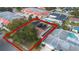 Aerial view showing home's location and surrounding neighborhood at 2667 Fitzhugh Rd, Winter Park, FL 32792