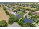 Aerial view of a residential neighborhood with houses and streets at 2764 Kingston Ridge Dr, Clermont, FL 34711