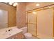 Bathroom with shower, toilet and sink vanity at 4832 Shoreline Cir, Sanford, FL 32771