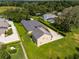 Aerial view of two-story house, pool, and large backyard at 858 Cardinal Pointe Cv, Sanford, FL 32771