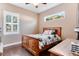 Bedroom with wood flooring and wood bed frame at 858 Cardinal Pointe Cv, Sanford, FL 32771