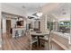 Bright breakfast nook with a view of the pool and patio at 858 Cardinal Pointe Cv, Sanford, FL 32771