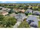 Aerial view of houses in a residential neighborhood at 1105 Harbor Hill St, Winter Garden, FL 34787