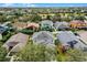 Aerial view of houses in a residential neighborhood at 1105 Harbor Hill St, Winter Garden, FL 34787