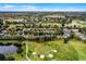 Aerial view of houses near a golf course and lake at 1105 Harbor Hill St, Winter Garden, FL 34787