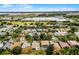 Aerial view of house in a neighborhood near golf course at 1105 Harbor Hill St, Winter Garden, FL 34787