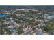 Aerial view of the neighborhood showing houses, streets, and greenery at 1107 Lantana Dr, Eustis, FL 32726