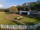 Beautiful horse property with a white fenced pasture and stable, ideal for equestrian enthusiasts at 11148 Lane Park Rd, Tavares, FL 32778